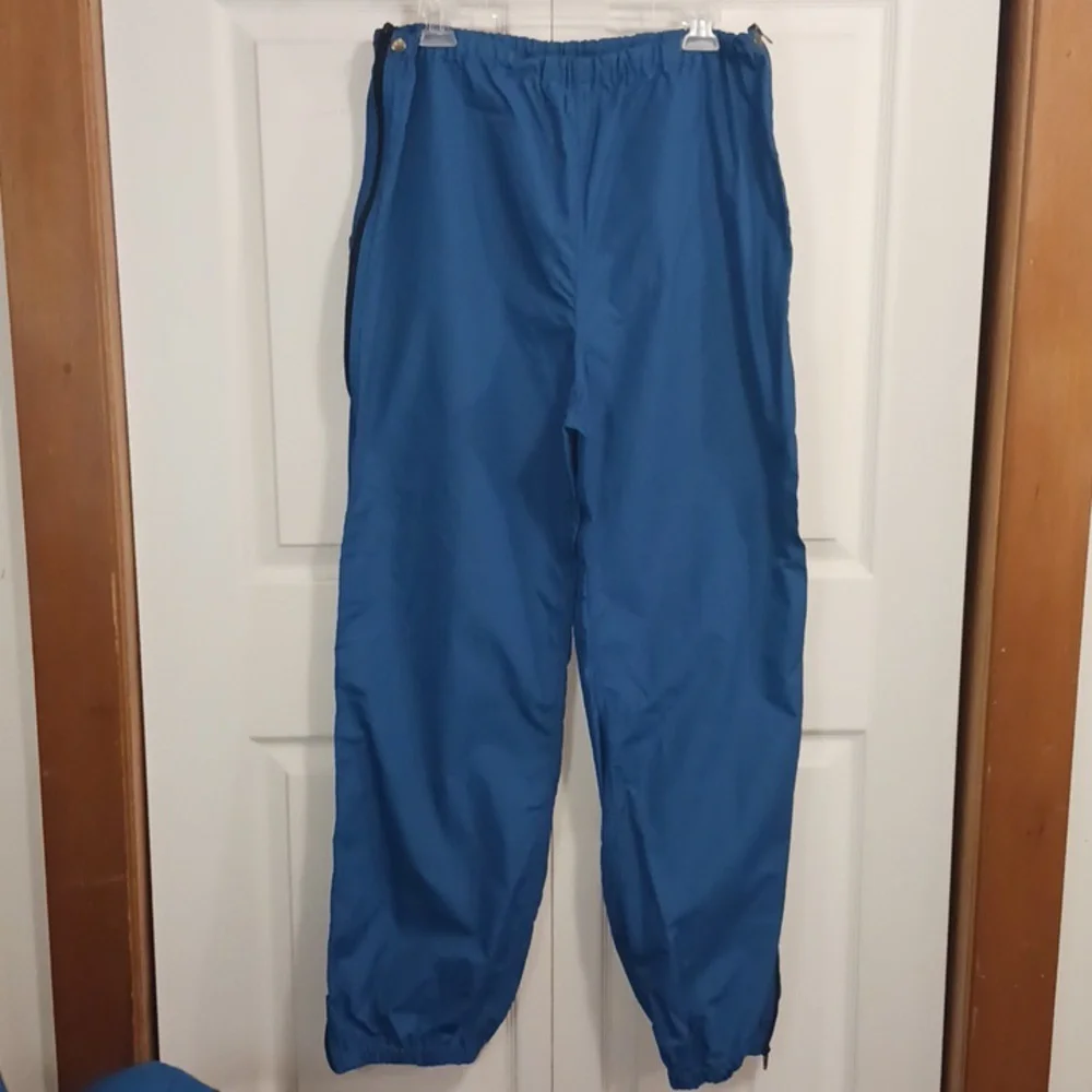 Vintage LL Bean 2-piece half zip windbreaker rain suit jogging pants - L - blue - Picture 11 of 16